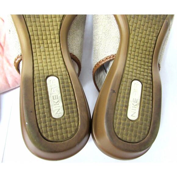 Cole Haan 6.5 B ankle strap slingback flats heels open toe peep low hee - Picture 11 of 12